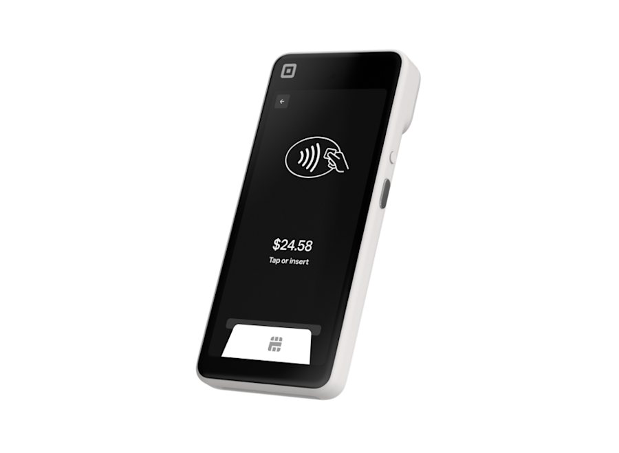Square Handheld mobile POS device for order-at-the-table service